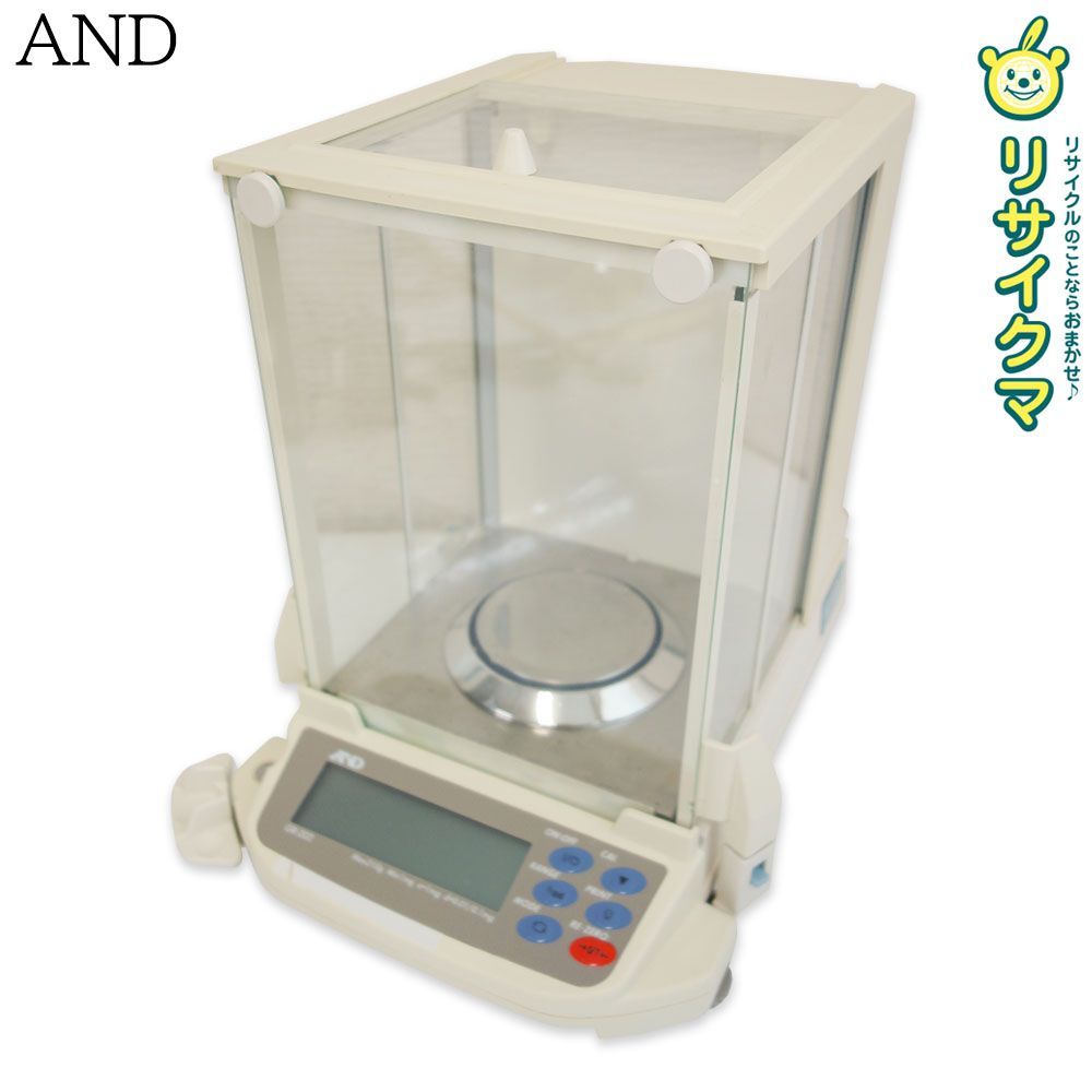 M▽エーアンドデイ AND 電磁式はかり 分銅内蔵型 分析用電子 天びん 帯電防止用導電性ガラス GR-202 38965