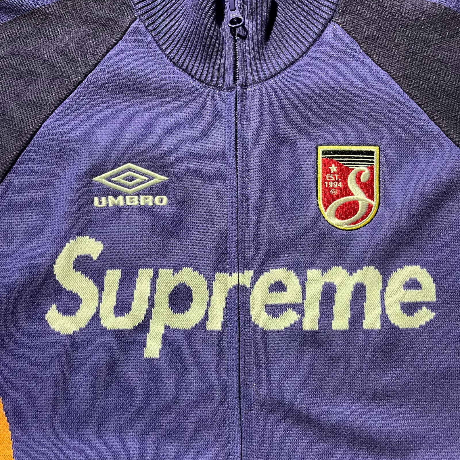 Supreme × UMBRO 25ss Zip Up Sweater Purple L シュプリーム アンブロ