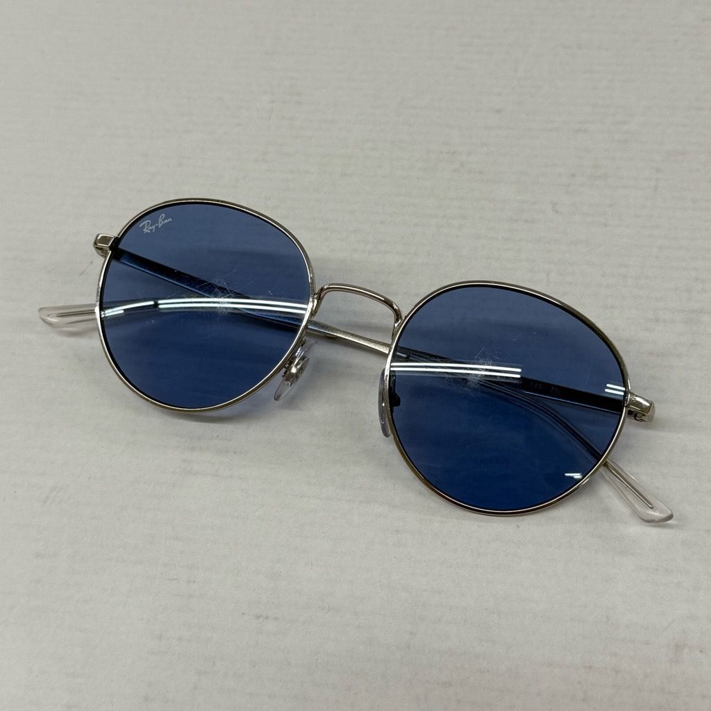 中古 レイバン サングラス シルバー ブルーレンズ RB3681 003/80 RAY