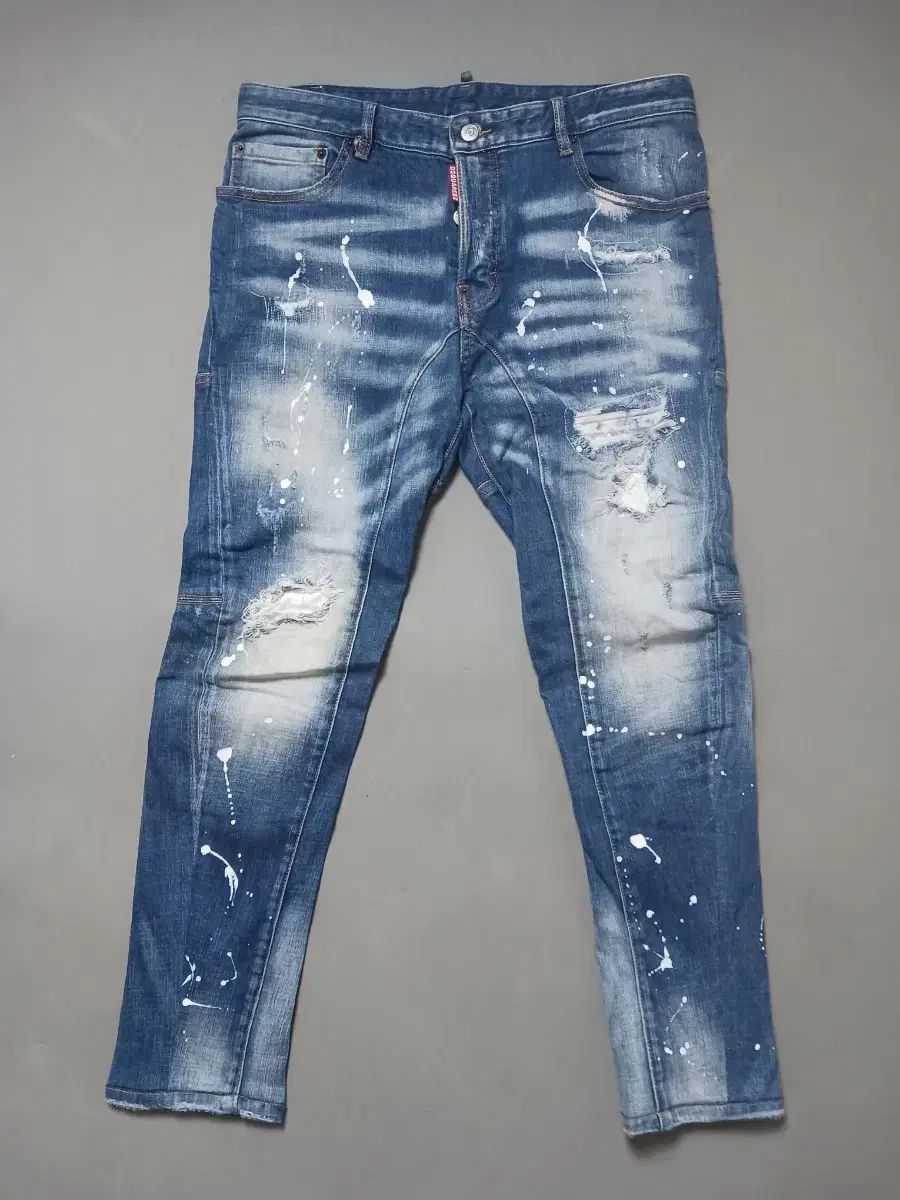 50 DSQUARED2 アイコンパッチ タイディバイカーデニム 34 35 ディー