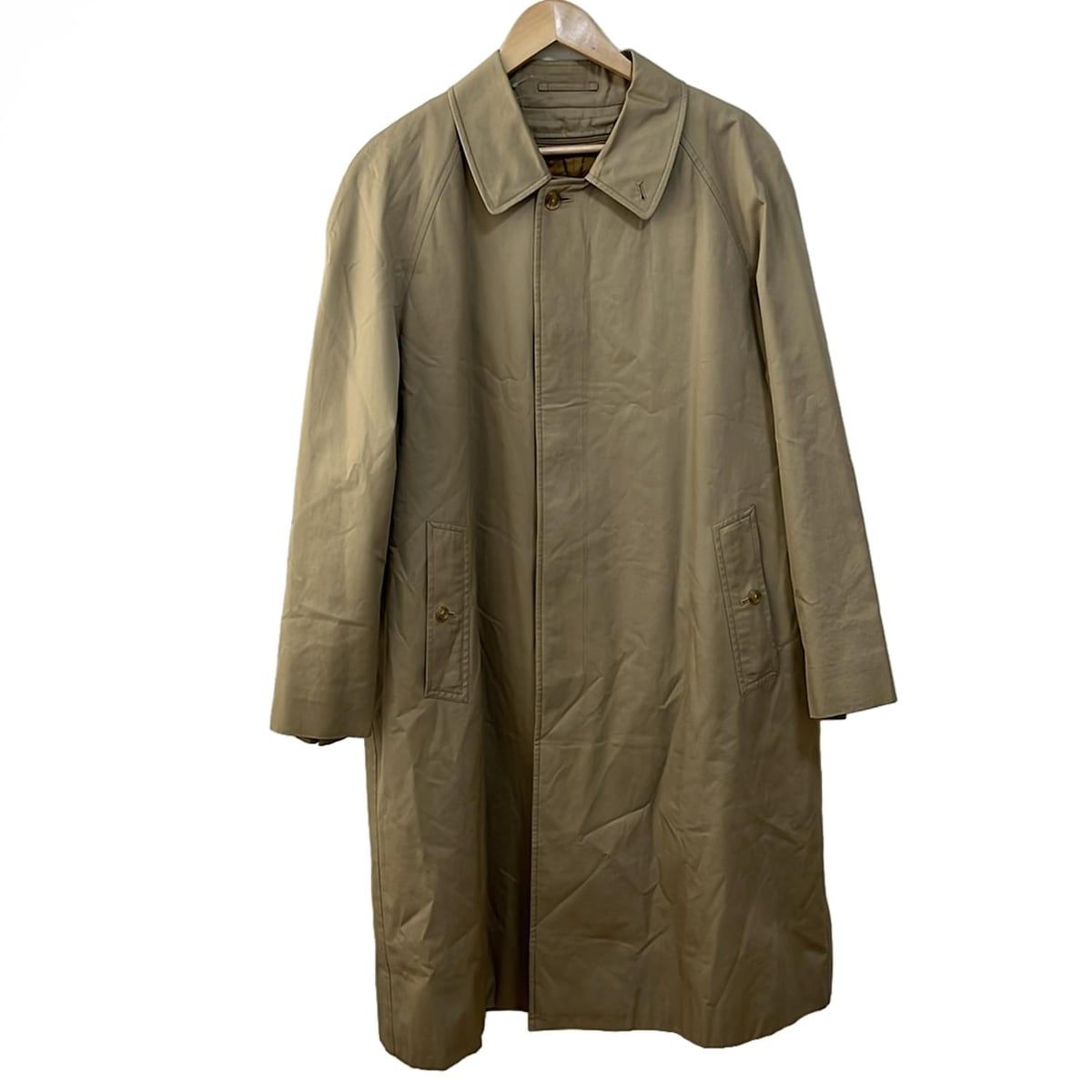 BURBERRY　バーバリー　ブルゾンコート　ライナー取外可　メンズL　ベージュ Burberry's(バーバリーズ) コート メンズ - ベージュ 長袖/ネーム刺繍