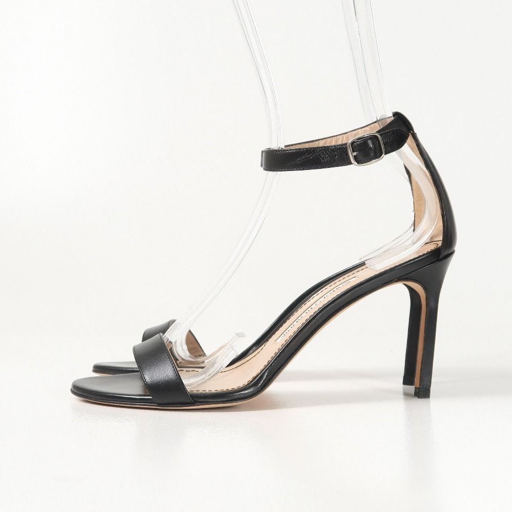 MANOLO BLAHNIK マノロブラニク CHAOS カオス サンダル サイズ37 アンクルストラップ ハイヒール ピンヒール レザー 靴 ブランド古着 RA 6394