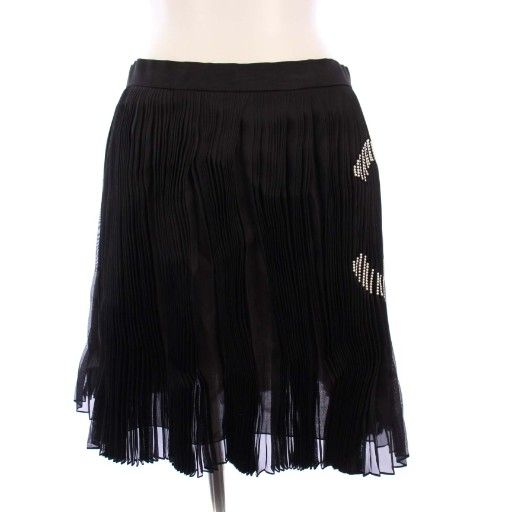 シャネル CHANEL タグ付き 22AW プリーツスカート ココマーク ミニ