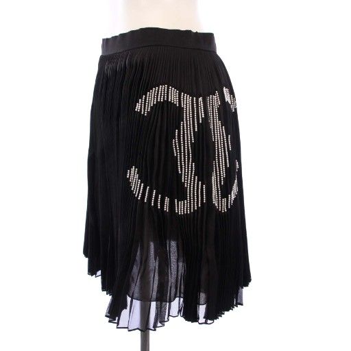 シャネル CHANEL タグ付き 22AW プリーツスカート ココマーク ミニ