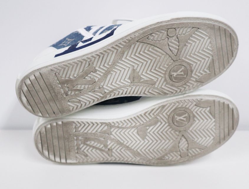 美品✨ ルイヴィトン チャーリーライン モノグラム　デニム メンズ 27cm相当 LOUIS VUITTON ルイヴィトン モノグラム チャーリーライン スニーカー