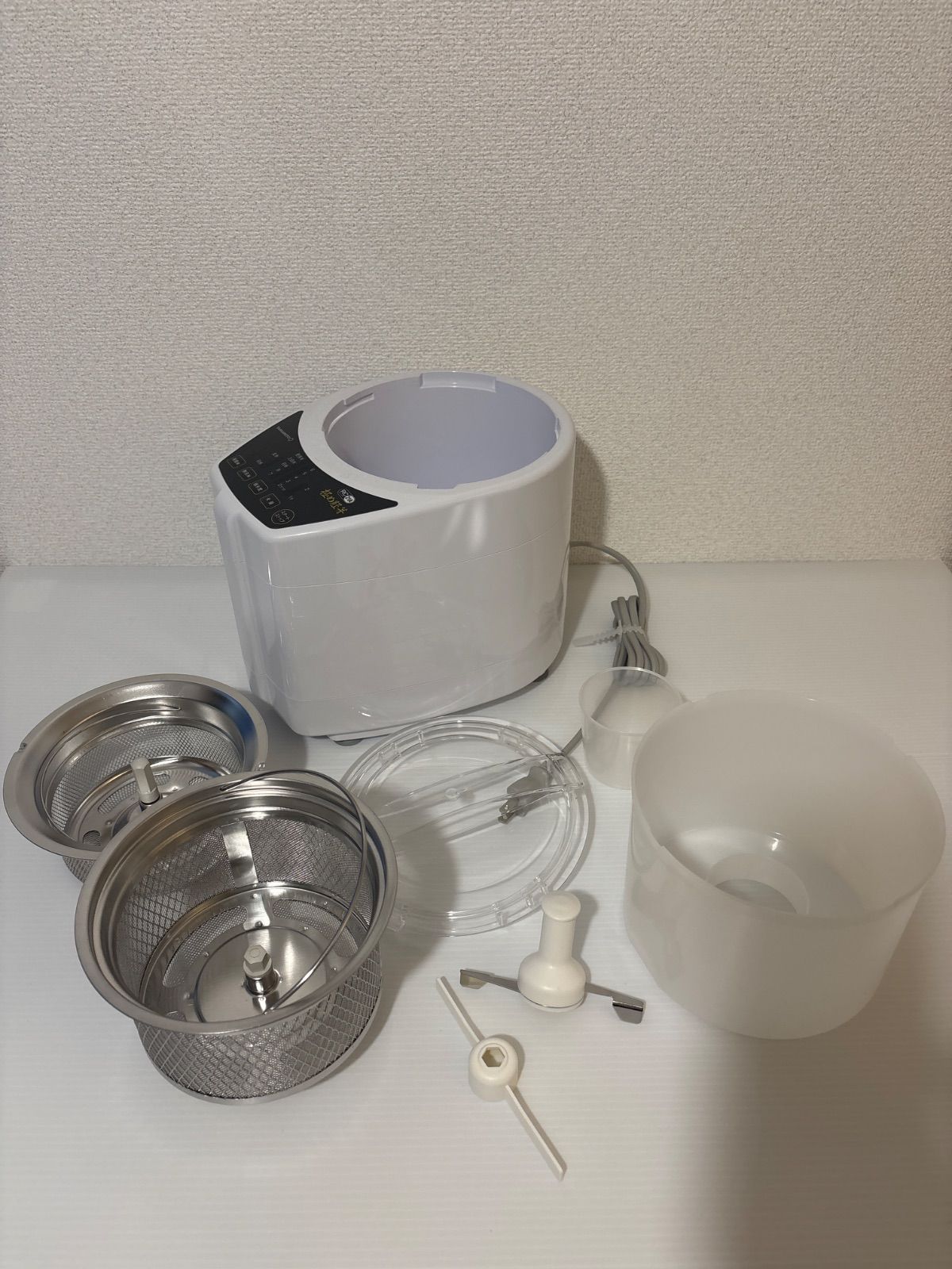 展示未使用品】精米機 ホワイト YAMAMOTO ライスクリーナー 極め胚芽
