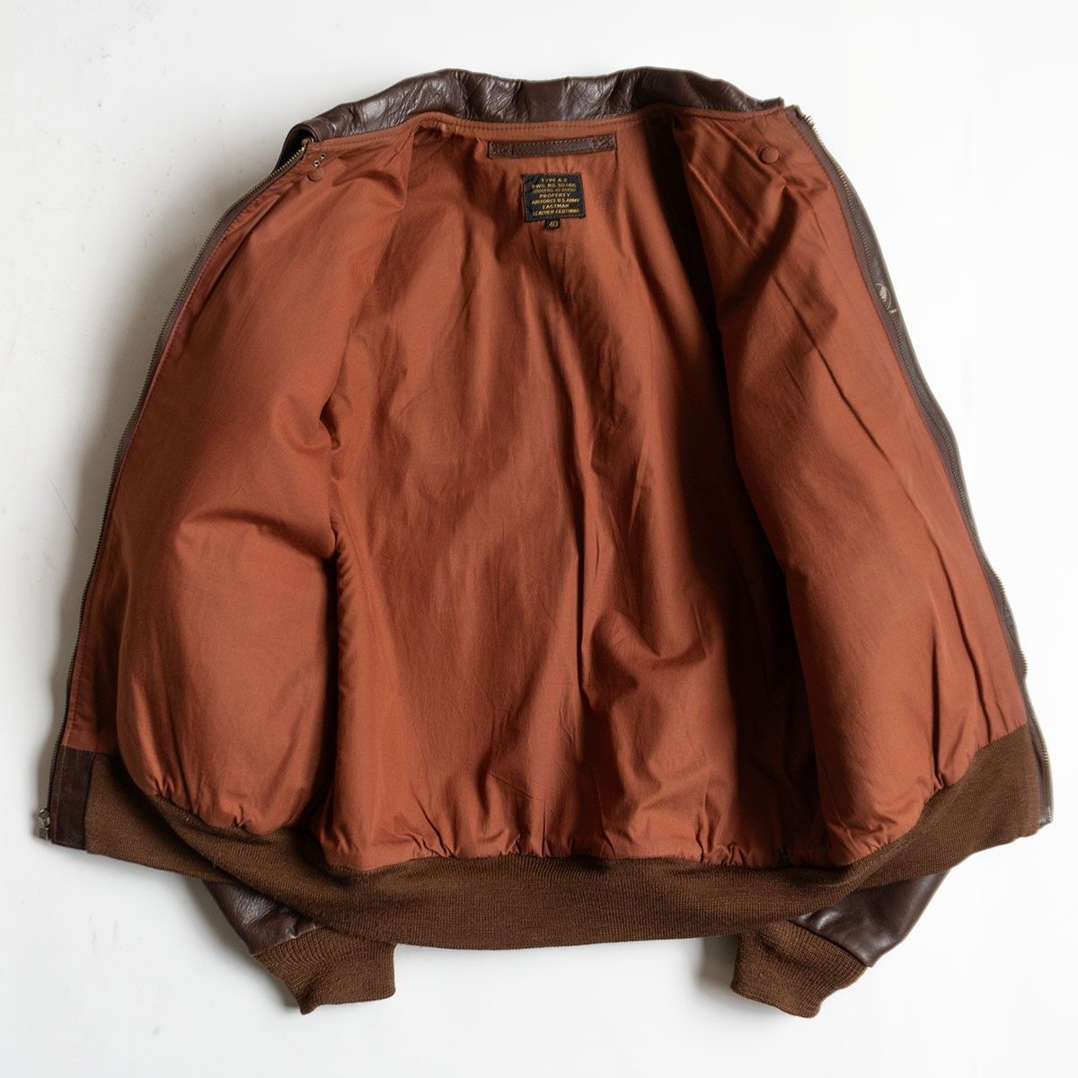 美品】EASTMAN LEATHER CLOTHING【A-2 レザー フライトジャケット】40