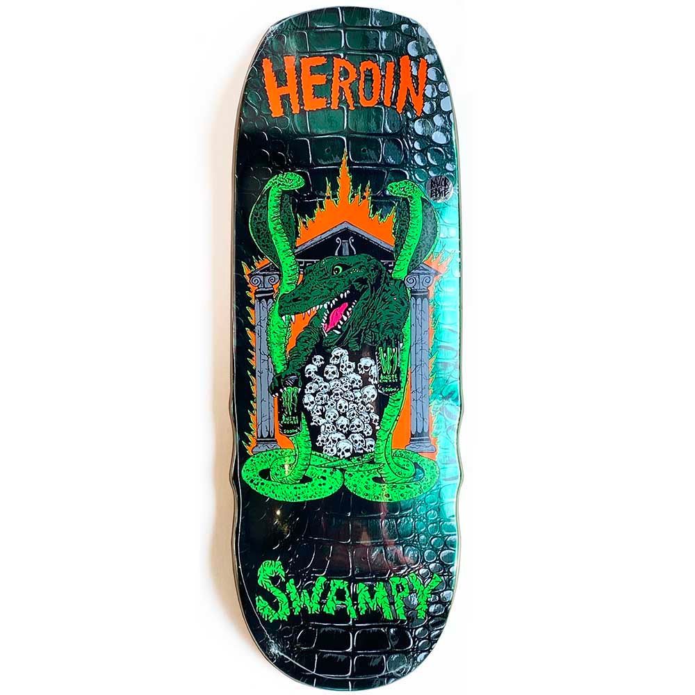 10 6 HEROIN ヘロイン SWAMPY KNOCK OFF DECK デッキ 板 スクール OLD SCHOOL スケートボード スケボー SKATEBOARD