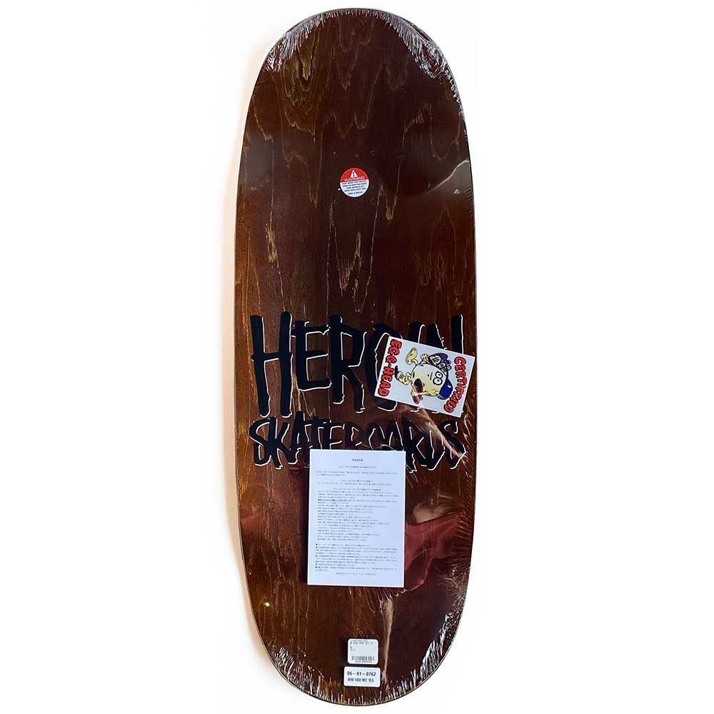 10.5 x 29.5 ショートサイズ HEROIN ヘロイン MINI WIDE BOY DECK デッキ 板 オールドスクール OLD SCHOOL スケートボード|スケボー|SKATEBOARD