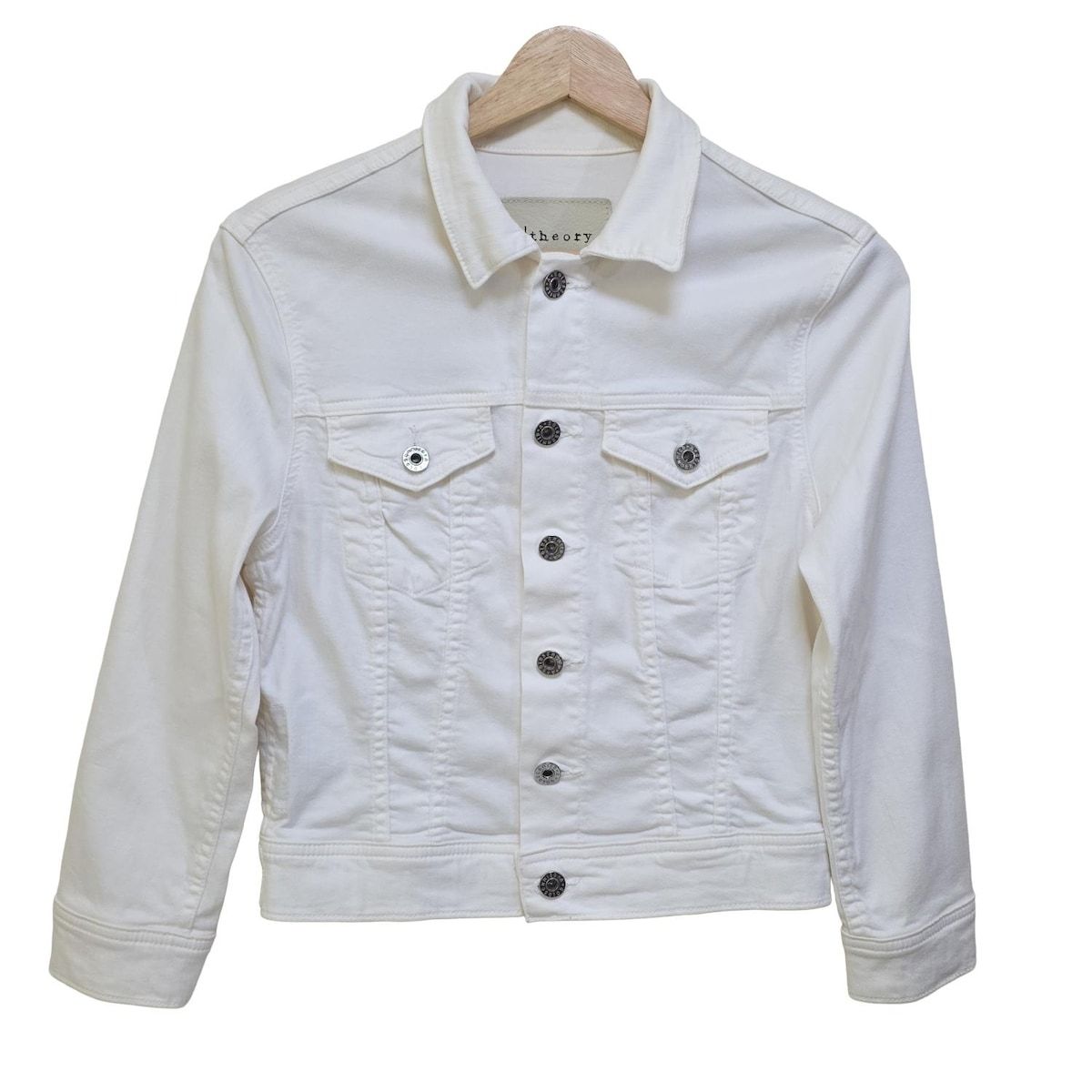 theory セオリー Gジャン サイズS レディース 白 AG 長袖 冬物