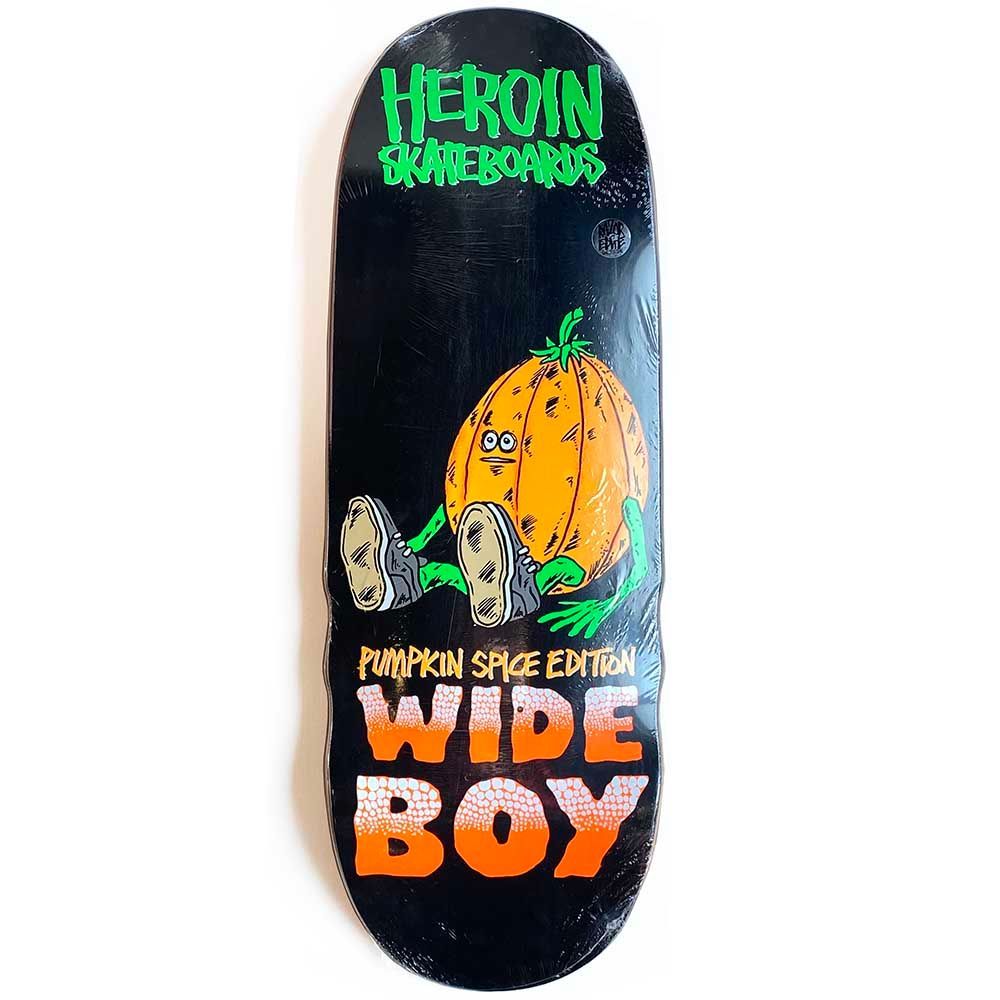 10 75 HEROIN ヘロイン PUMPKIN SPICE WIDE BOY DECK デッキ 板 スクール OLD SCHOOL スケートボード スケボー SKATEBOARD