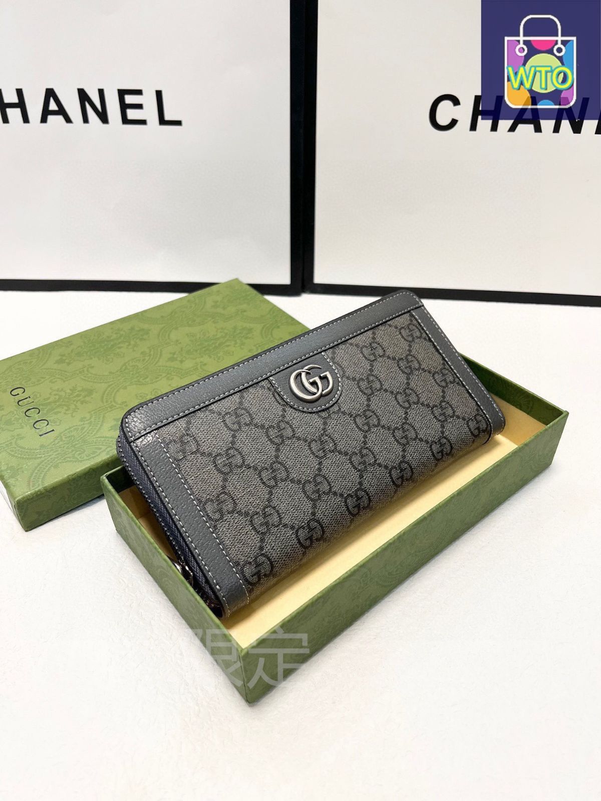 今日 Gucci グッチ ニューウォレット レザーとPVC製 ハードウェア搭載