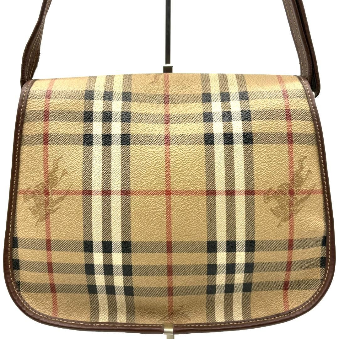BURBERRY バーバリー ショルダーバッグ PVC ノバチェック シャドー