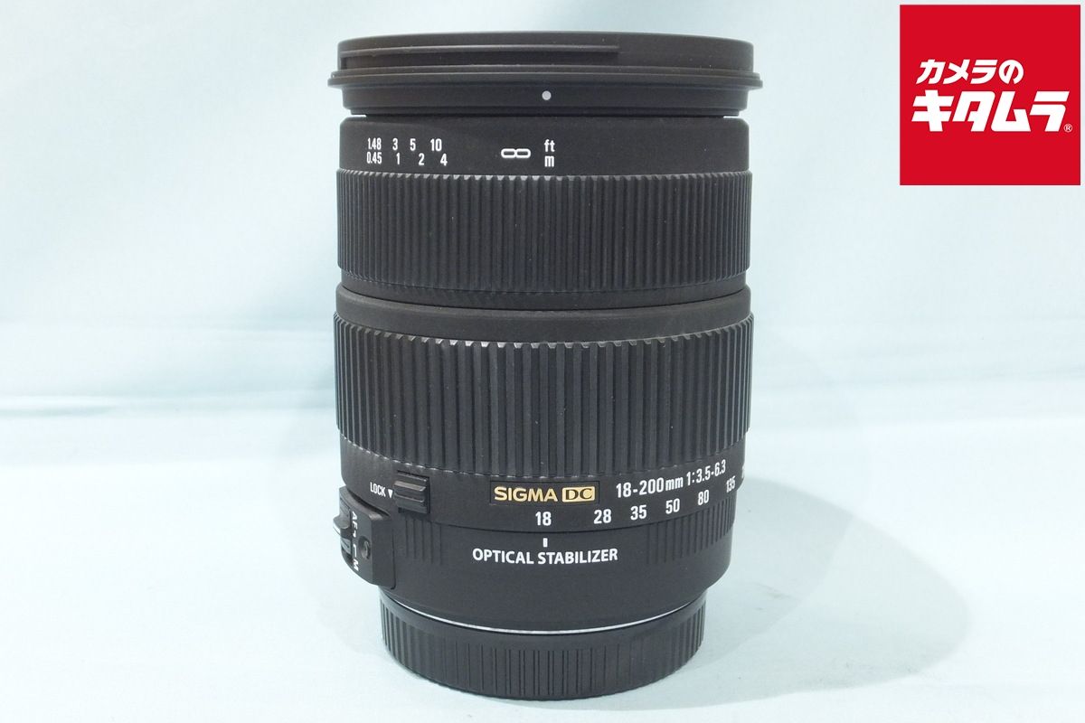 品 シグマ 18-200 mm F 3.5-6.3 DC OS キヤノン用