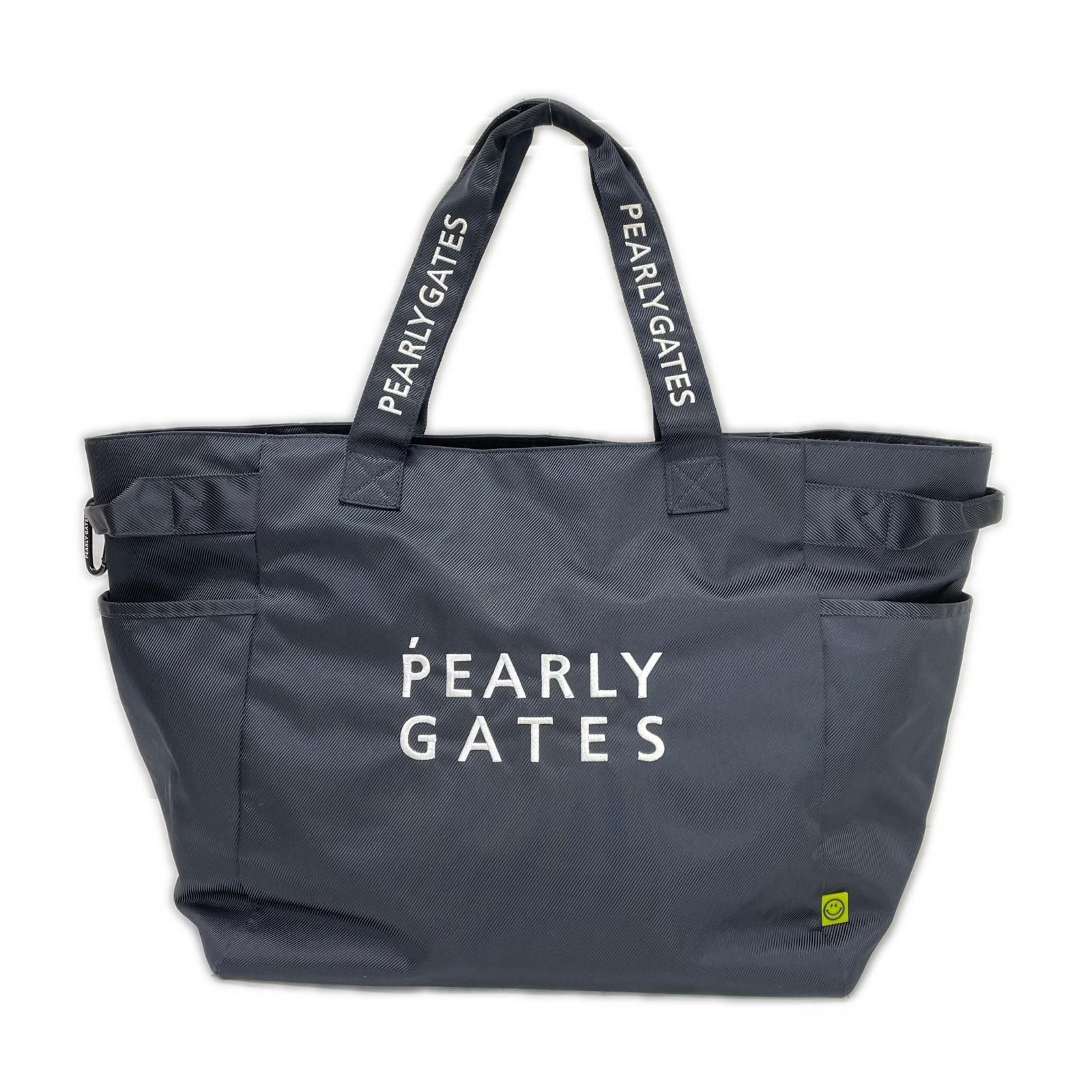 中古 パーリーゲイツ PEARLY GATES トート型ボストンバッグ 紺