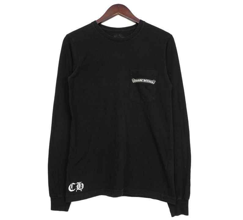 クロムハーツ CHROME HEARTS CH PLS L S TEE CHプラス プリント ロングスリーブ 長袖 Tシャツ w 25142