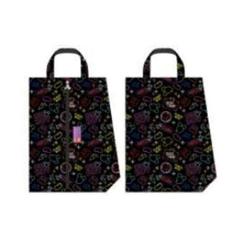 丸眞 ディズニー ミッキー ネオンアドベンチャー シューズバッグ スポーツ ジム ゴルフ 入数 3