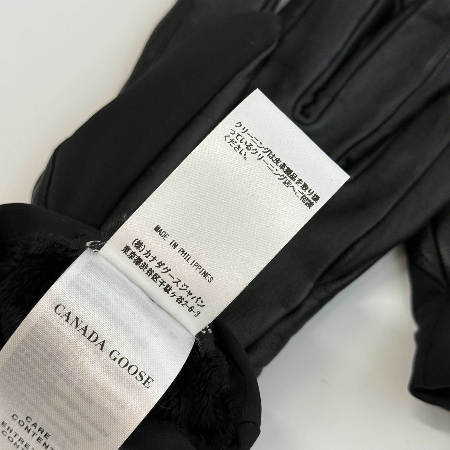 CANADA GOOSE (カナダグース) ミックスメディア グローブ 手袋 レザー