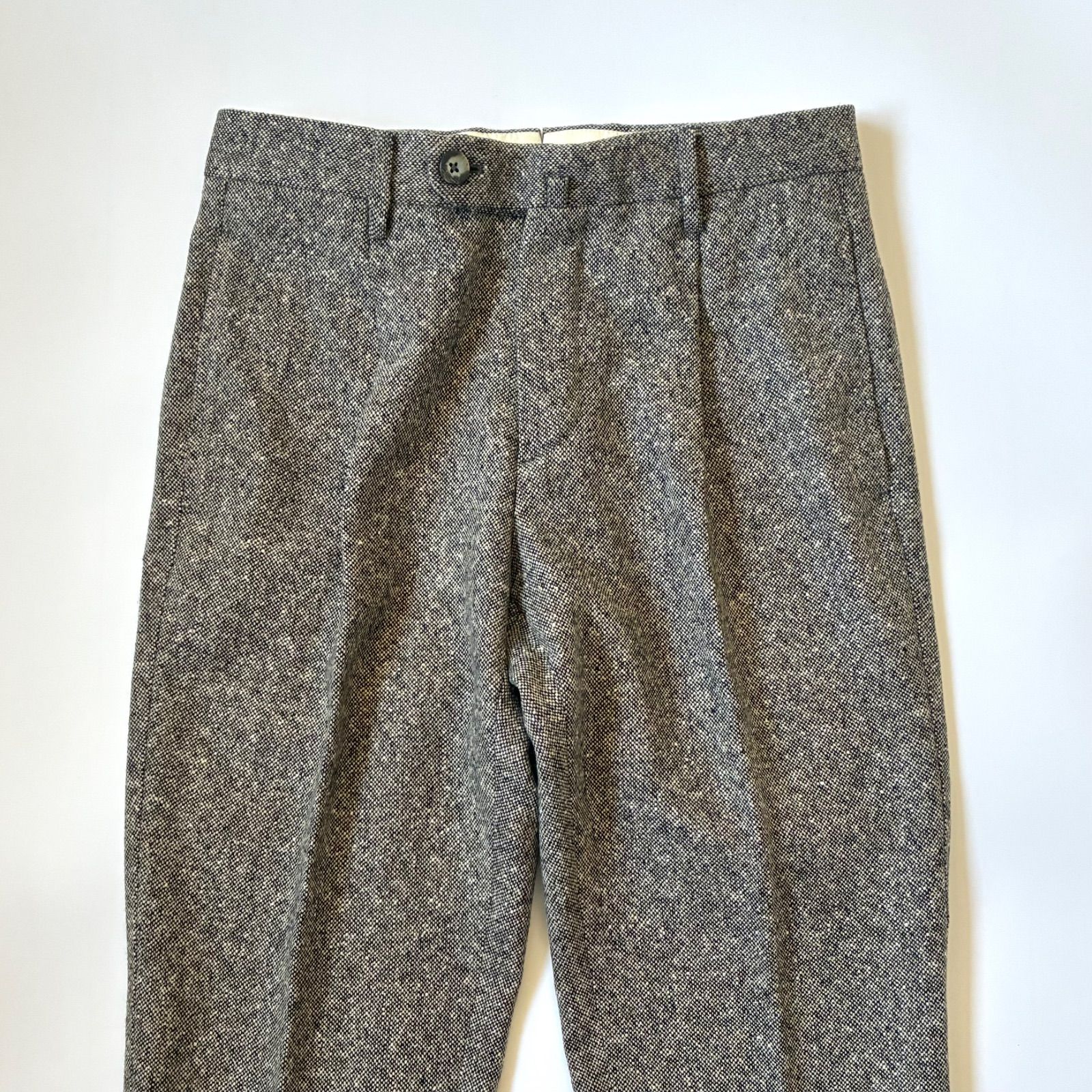 【G.T.A.】ホームスパンツイード　トラウザーズ スラックス GTA / JACOPO ウールナイロン ホームスパン 1プリーツ スラックス