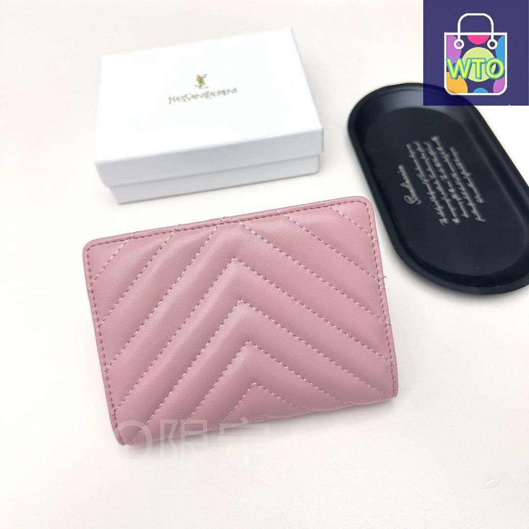 今日特価】YSL Saint Laurent サン・ローラン ミニ財布シリーズ 頭層の