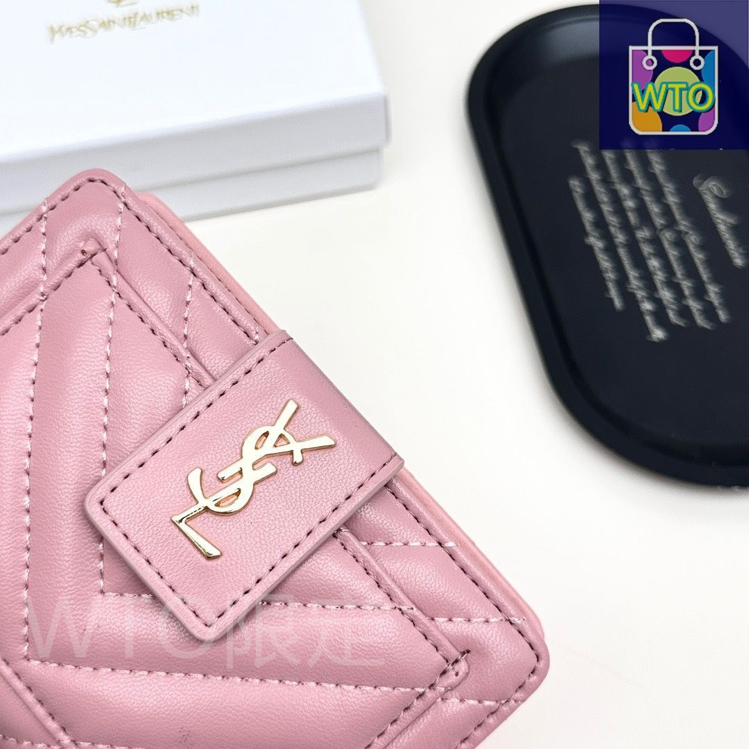 今日特価】YSL Saint Laurent サン・ローラン ミニ財布シリーズ 頭層の