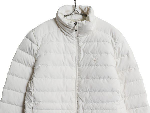 ラルフローレン ダウンジャケット レディース 11号 ホワイト 白 【美品】 お得なクーポン配布中!】 ポロ ラルフローレン ダウン ジャケット