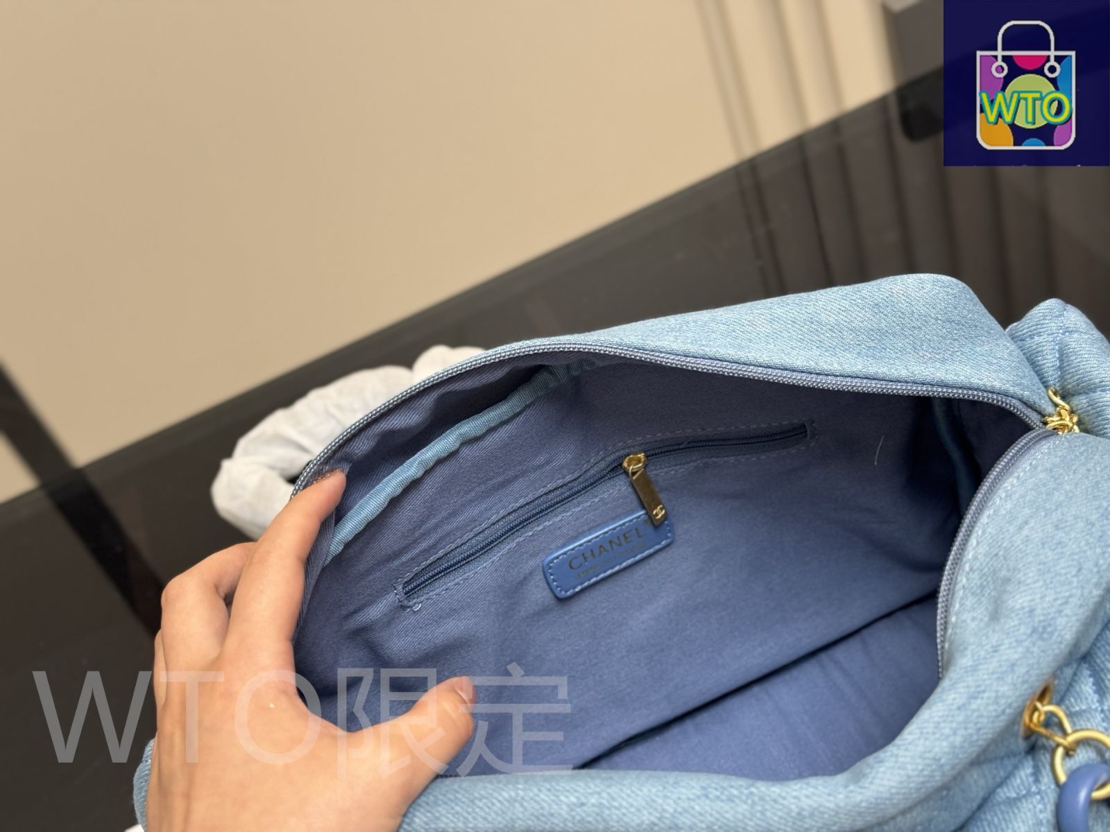 デニムメールバッグ