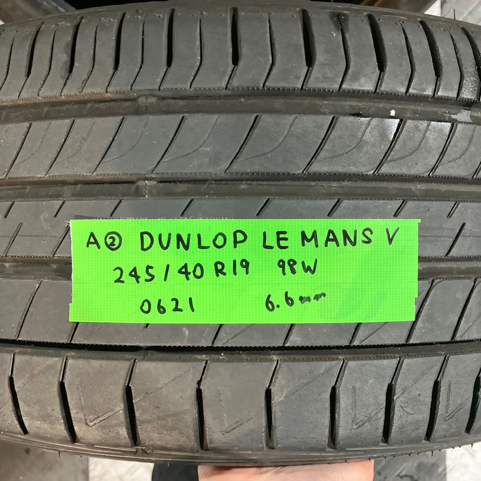 送料込み]245/40R19 2021年製 DUNLOP LE MANS V ダンロップ ルマン5 