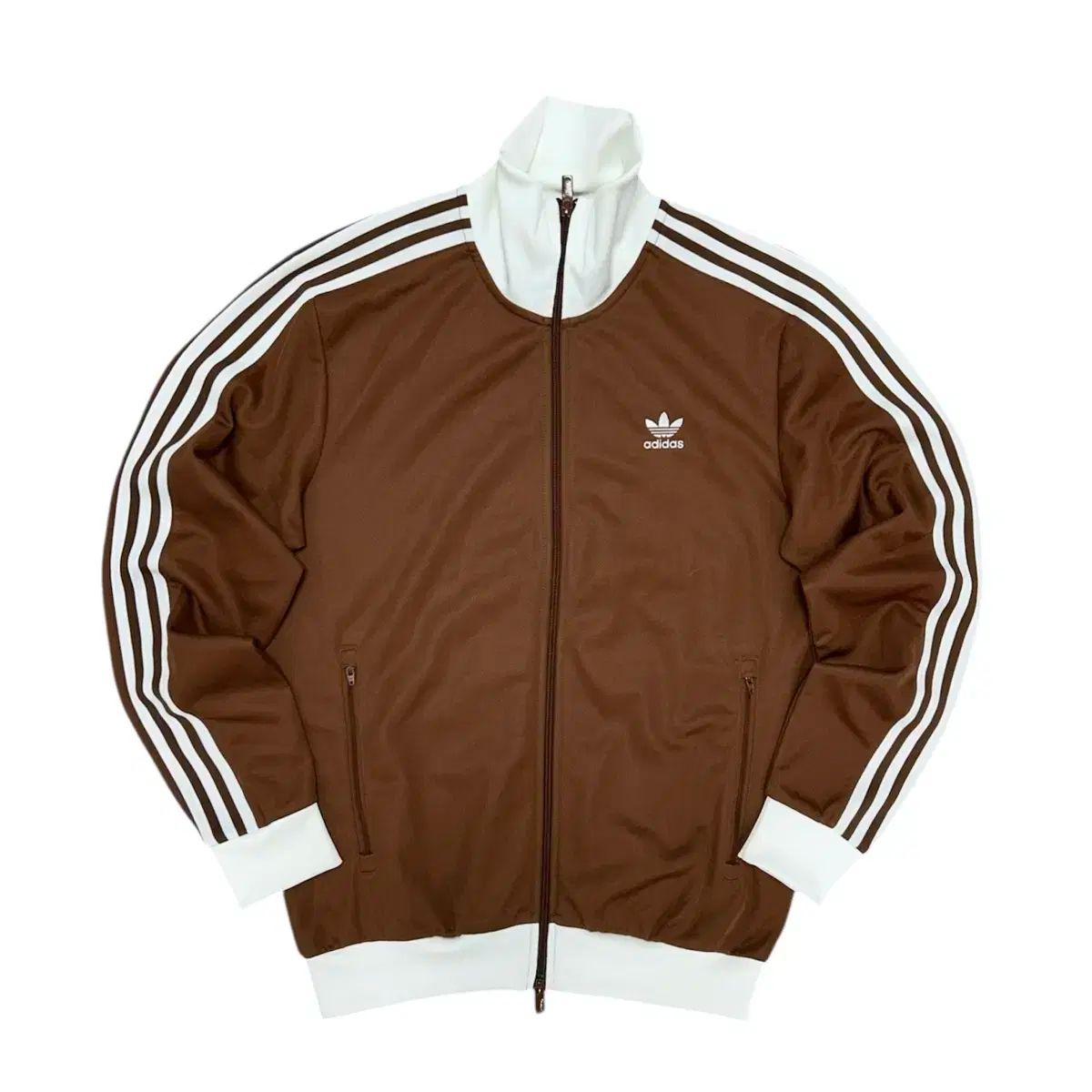 好配色】adidas ベッケンバウアー ジャージ バイカラー ブラウン L