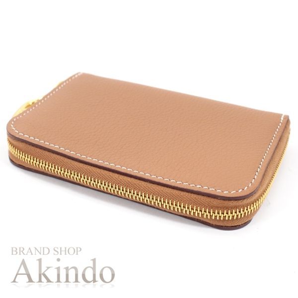 【新品】エルメス ジップアンゴー ケース シェーヌダンクル 茶 ゴールド 小銭入れ ラウンドファスナー ジップアラウンド エバーカラー レザー 本革 メンズ レディース レザー HERMES プレゼント ギフト ブランド 人気 エレガント セレブ 新品】エルメス ジップアンゴー コインケース シェーヌダンクル 茶