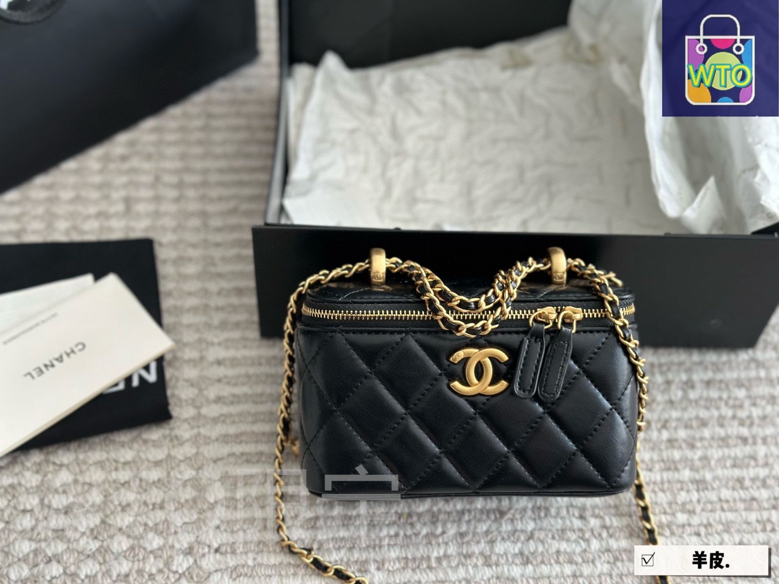 今日特価】Chanel シャネル ダブルボールボックスバッグ ギフト