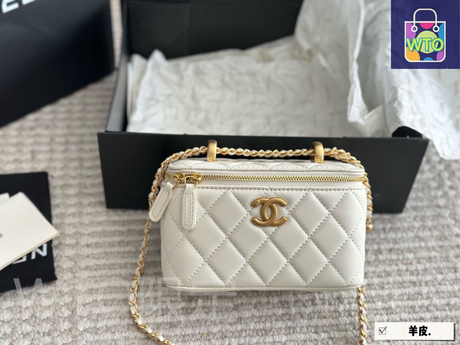 CHANEL 限定品&2種類サンプル&袋 今日特価】Chanel シャネル ダブルボールボックスバッグ ギフト