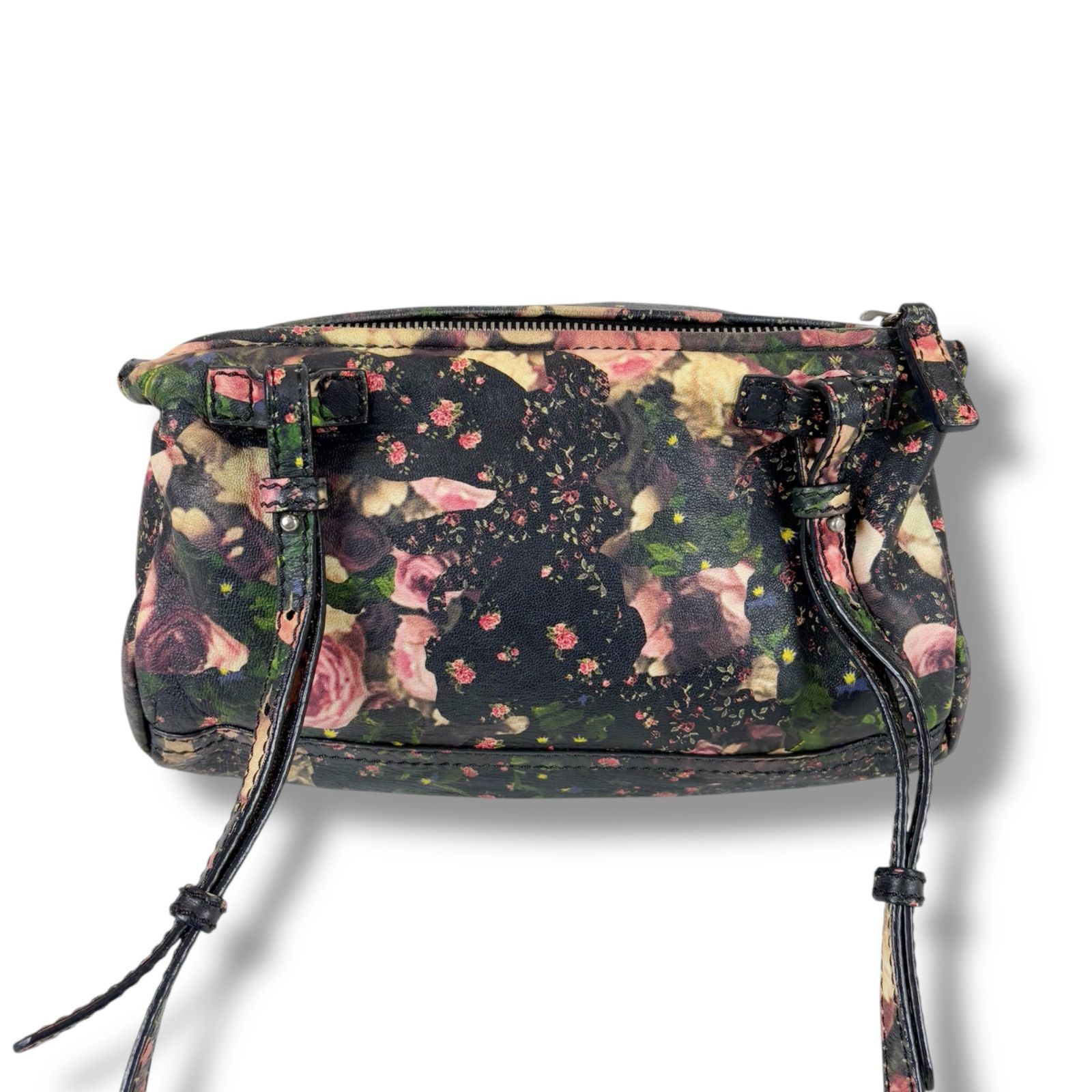 GIVENCHY / ショルダーバッグ/レザー/BLK/花柄 ジバンシー GIVENCHY ショルダーバッグ パンドラ ミニ 花柄 フラワー