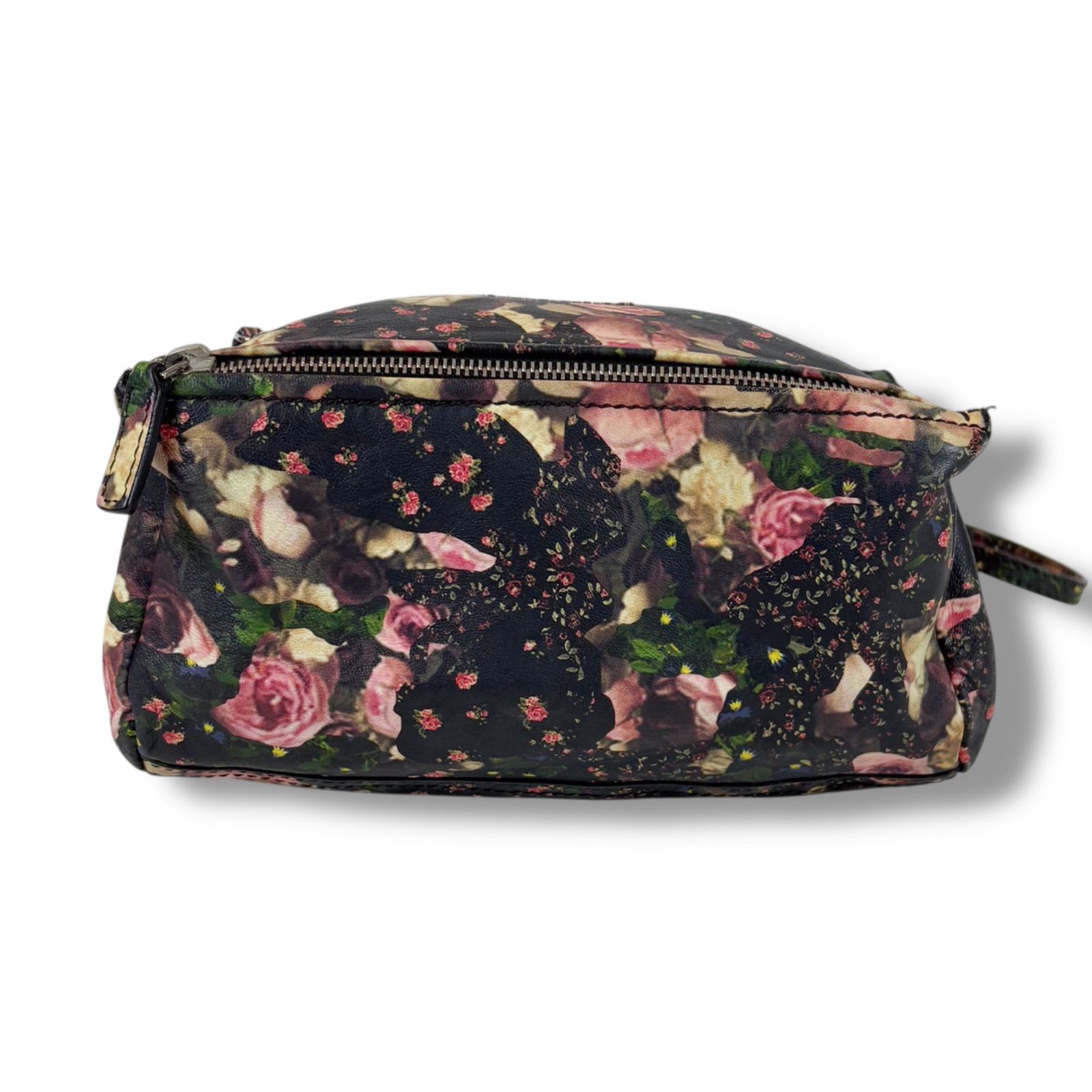 GIVENCHY / ショルダーバッグ/レザー/BLK/花柄 ジバンシー GIVENCHY ショルダーバッグ パンドラ ミニ 花柄 フラワー