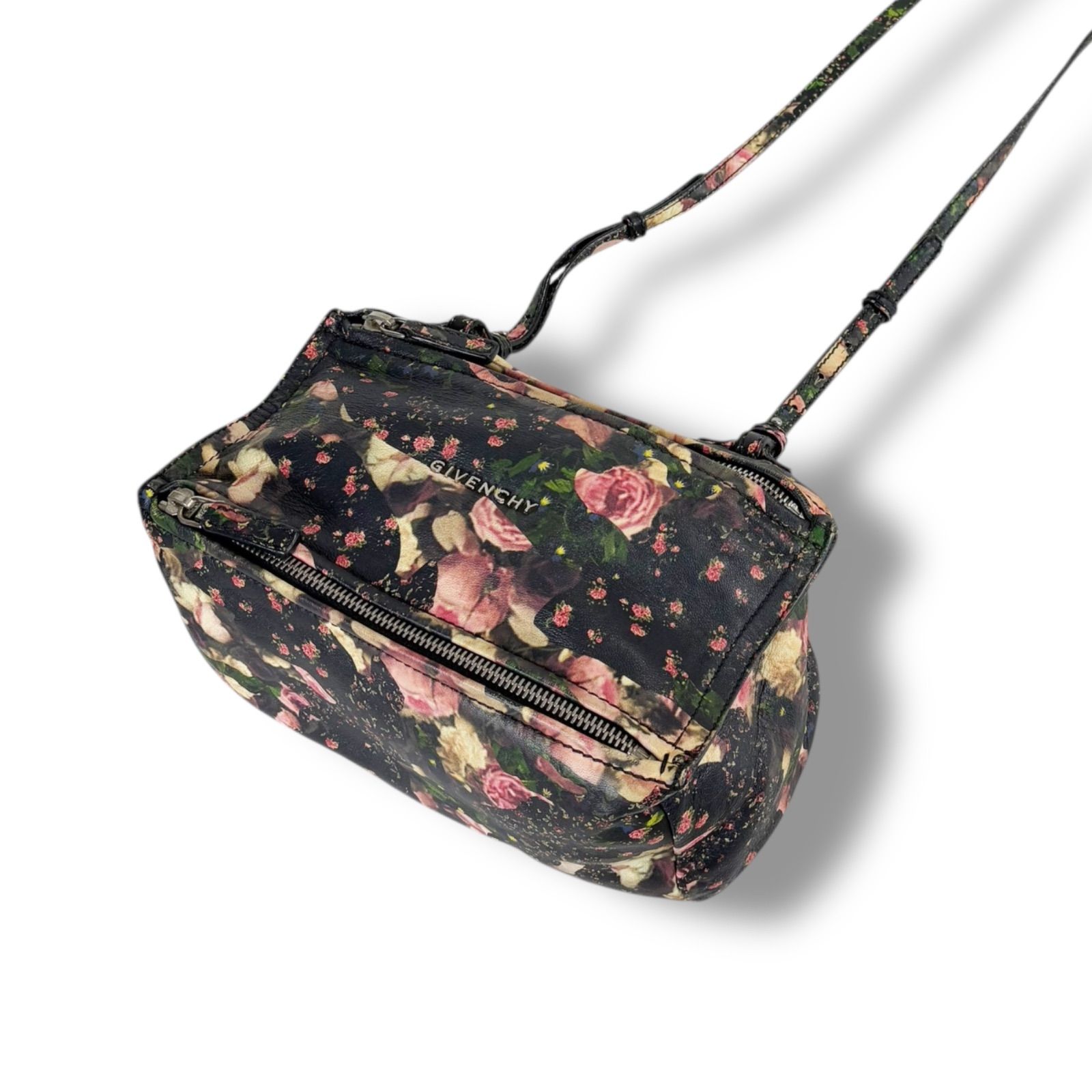 ジバンシー GIVENCHY ショルダーバッグ パンドラ ミニ 花柄 フラワー 