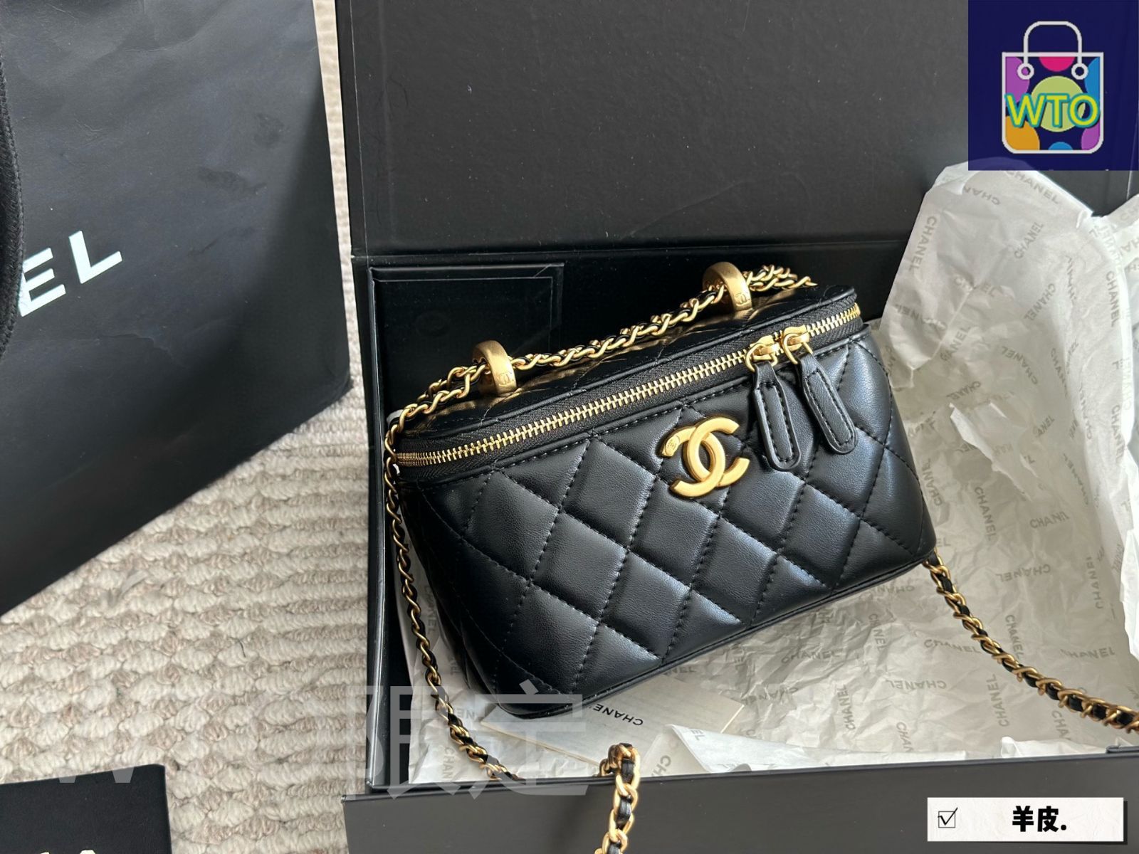 今日特価】Chanel シャネル ダブルボールボックスバッグ ギフト