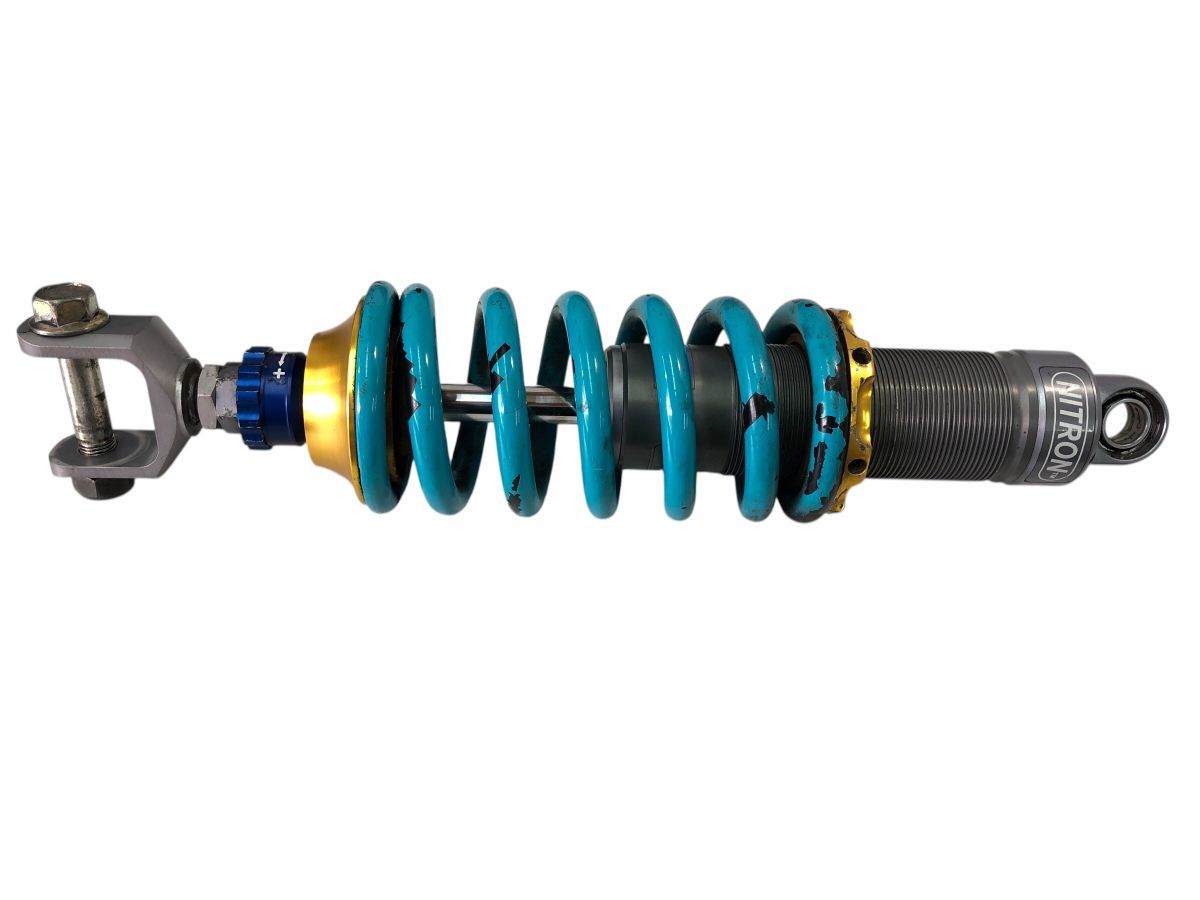 Kawasaki ZZR 400 ZX N N型 NITRON ナイトロン リアサスペンション 穴ピッチ360ｍｍ 曲がり漏れ無し 交換 2769 M 6501