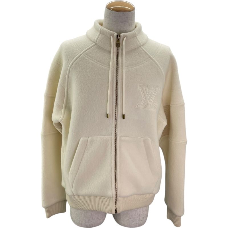 ルイ ヴィトン LOUIS VUITTON LVロゴウールブルゾン HSY 10 W ホワイト ウール メンズ ブルゾン