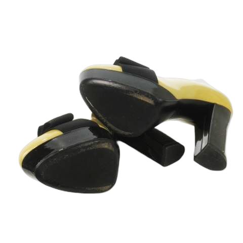 ミュウミュウ miumiu パンプス ハイヒール アーモンドトゥ エナメル