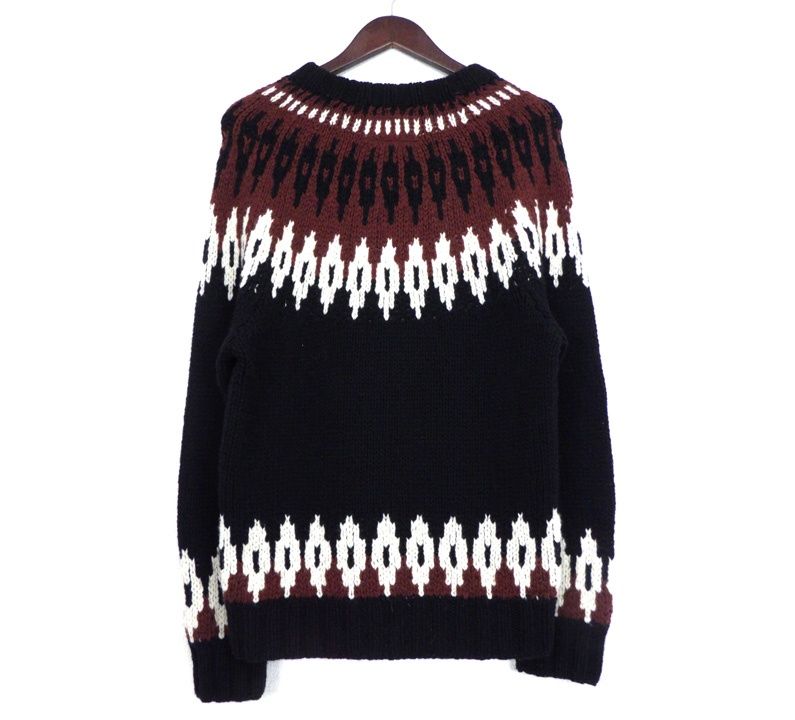 WACKO MARIA ワコマリア 16AW MARIJUANA PATTERN NORDIC SWEATER WACKO MARIA ワコマリア  ノルディック セーター ニット Sサイズ ワコマリア　wackomaria 　ノルディックニット