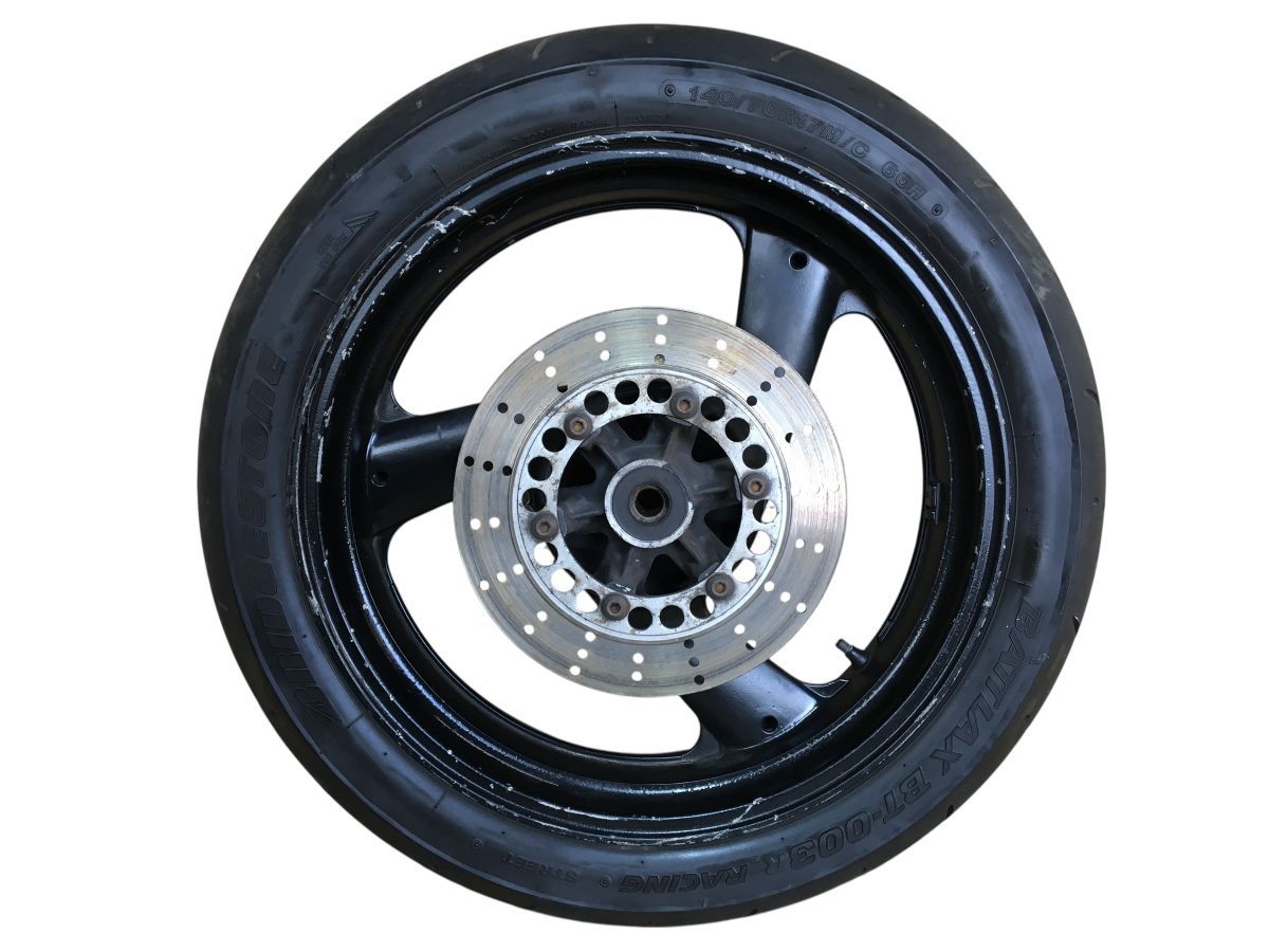 YAMAHA SRX 400 3 VN リアホイール ディスク付 レストア 組み換え 流用 ワイド化 カスタムにも 振れ無し 2751 Z 4331