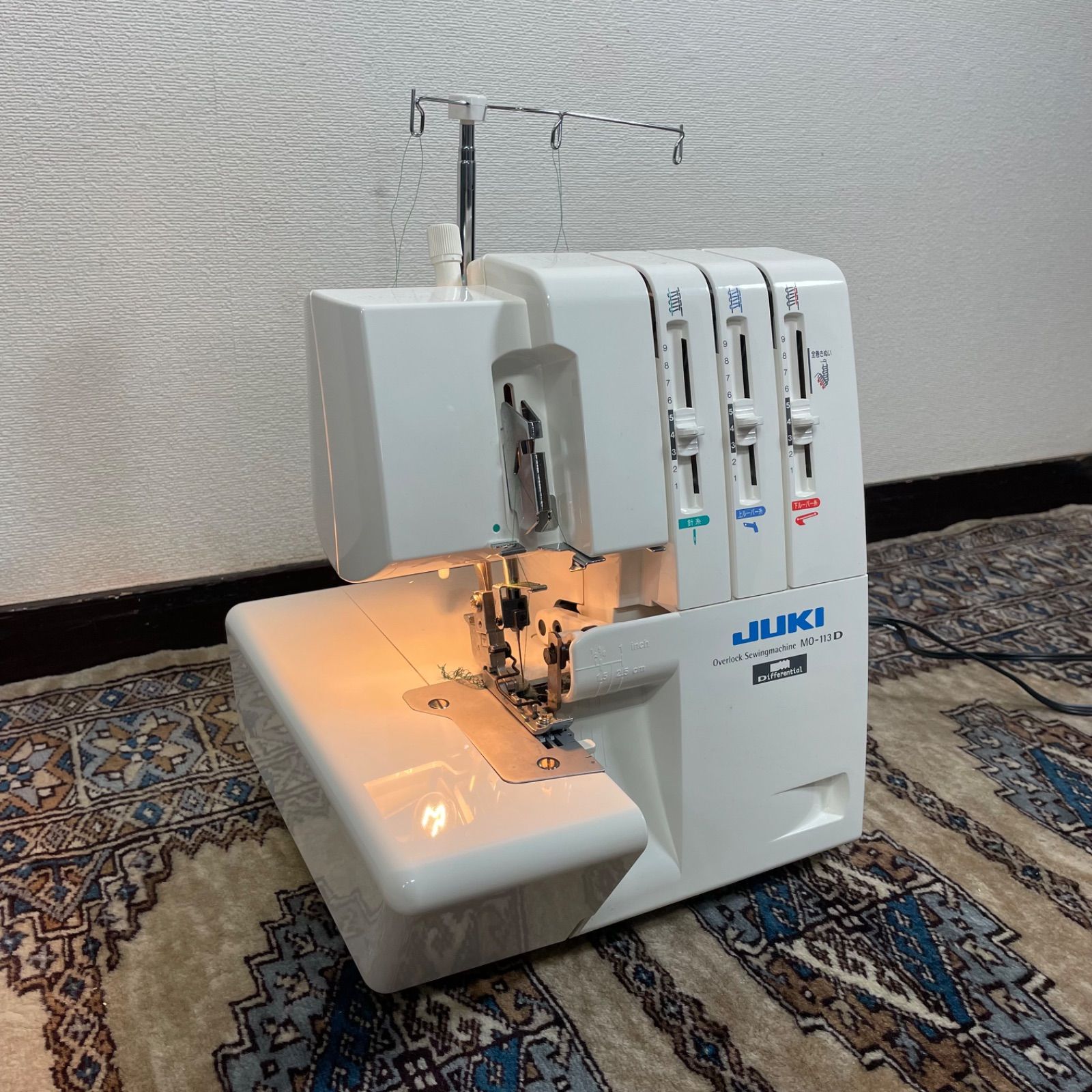 JUKI オーバーロックミシン MO 113 D 1本針3本糸 作動調節付き 箱 あり ジューキ ロックミシン 裁縫 手工芸 ハンドクラフト