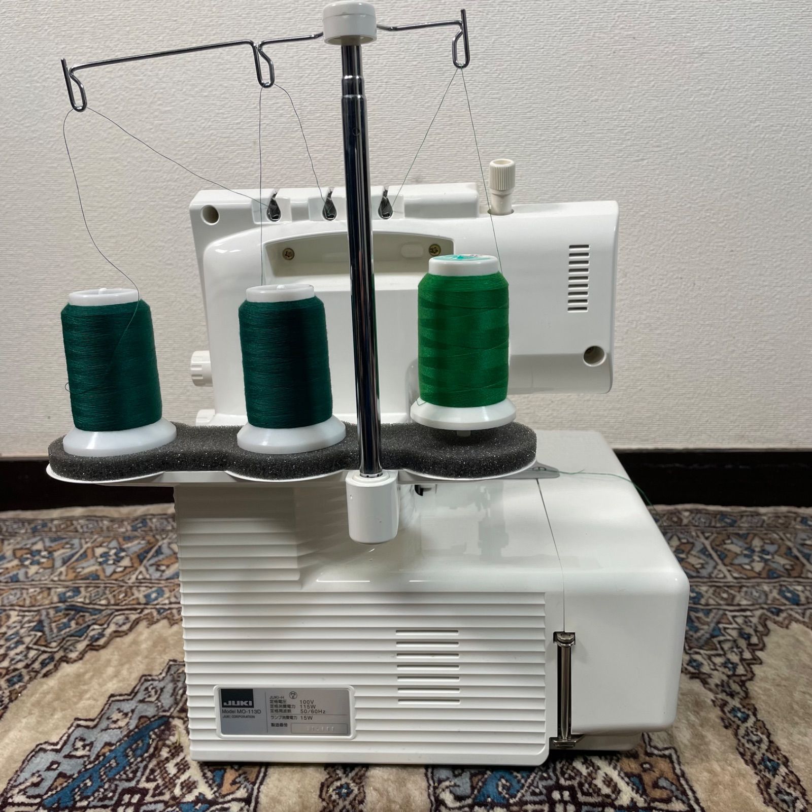 JUKI オーバーロックミシン MO-113D 1本針3本糸 作動調節付き 箱