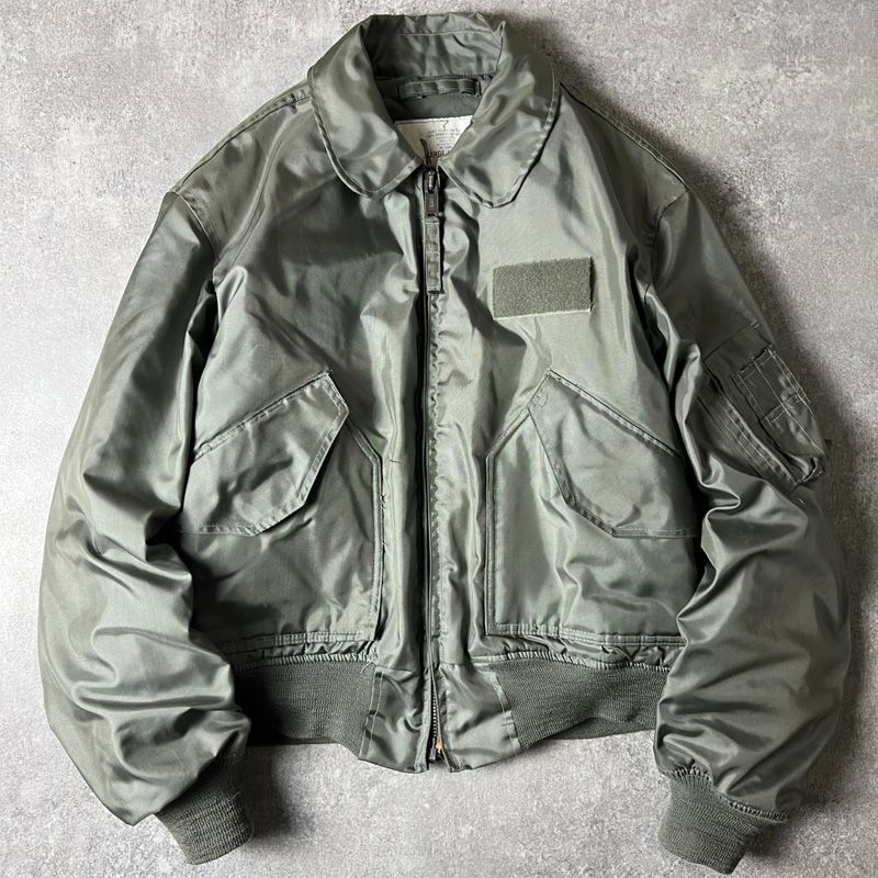 80s 87年製 米軍実物 CWU-45P フライト ジャケット L / 80年代
