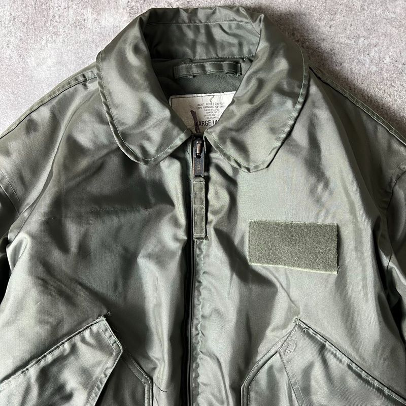 80s 87年製 米軍実物 CWU-45P フライト ジャケット L / 80年代