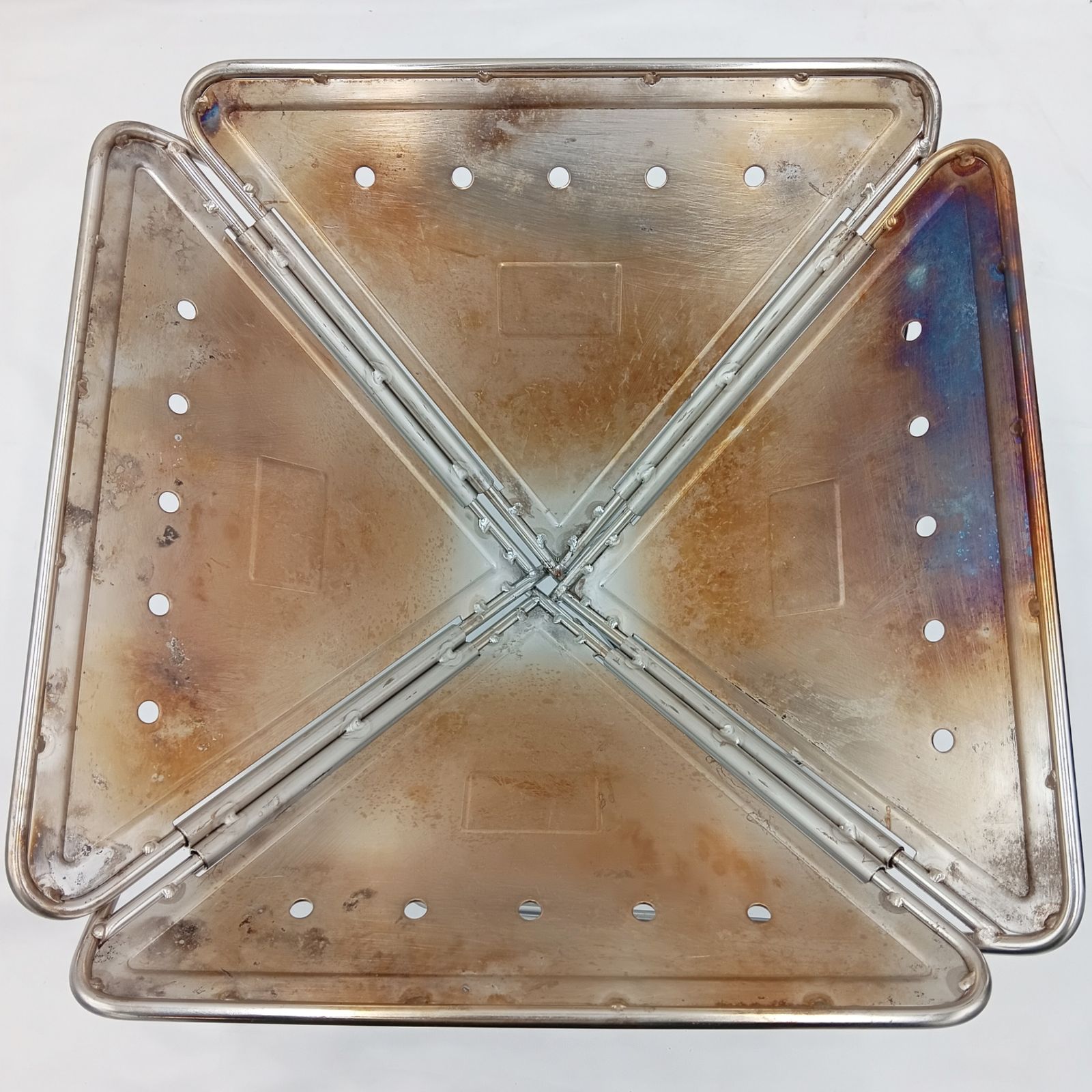 ◇snow peak(スノーピーク) 焚火台Mスターターセット、グリルブリッジM