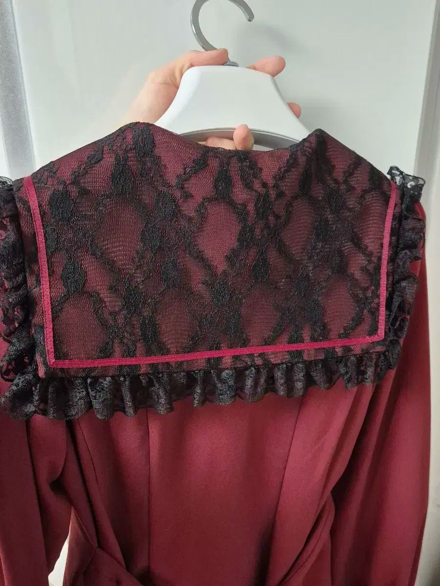  Secret Honey シークレットハニー バーガンディ レース セーラー 長袖 セットアップ 量産型 地雷系 長袖 七分袖 ミニワンピース