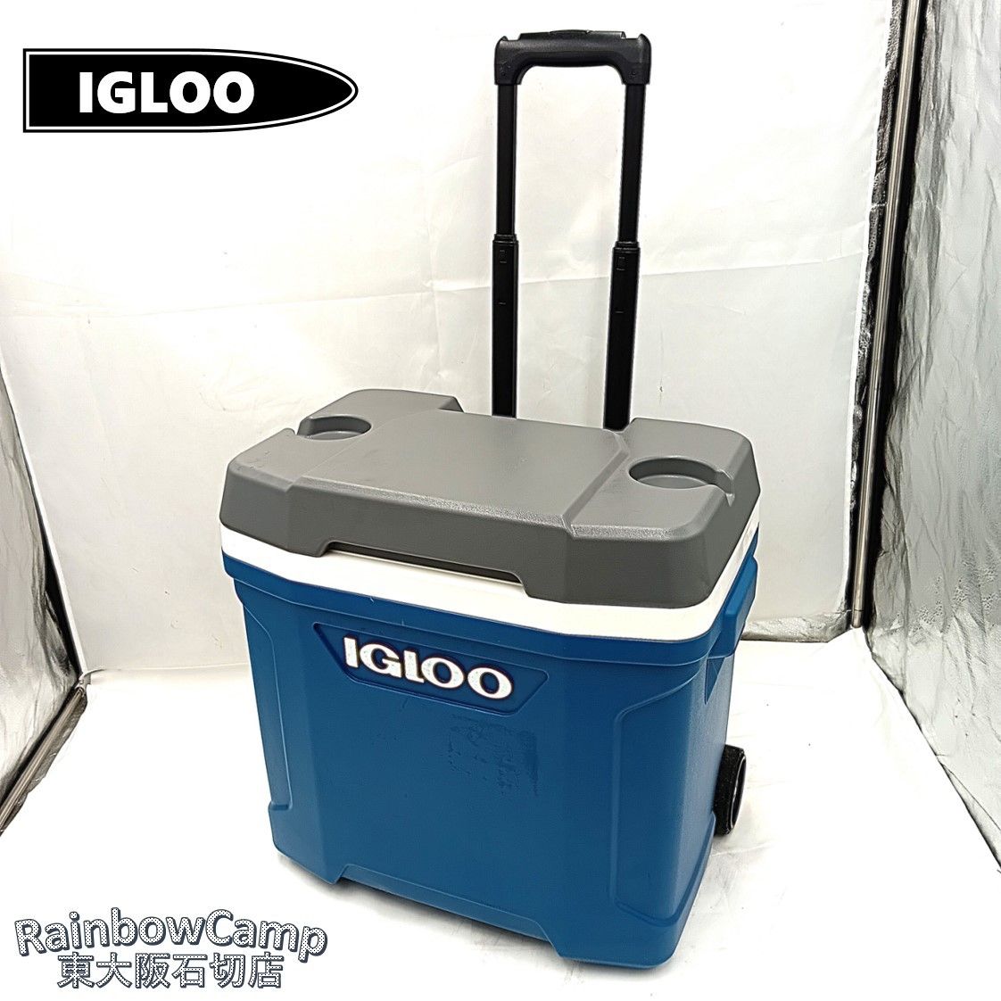 ◆Igloo(イグルー) キャスター付きクーラーボックス ラティチュード30(28.5L) (インディゴブルー)