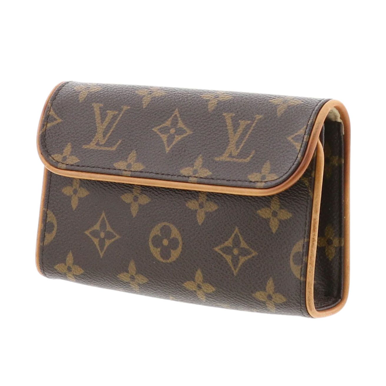 LOUIS VUITTON ルイヴィトン ポシェット フロランティーヌ モノグラム ウエストバッグ M 51855 レディース ヌメ革 ブラウン ベージュ