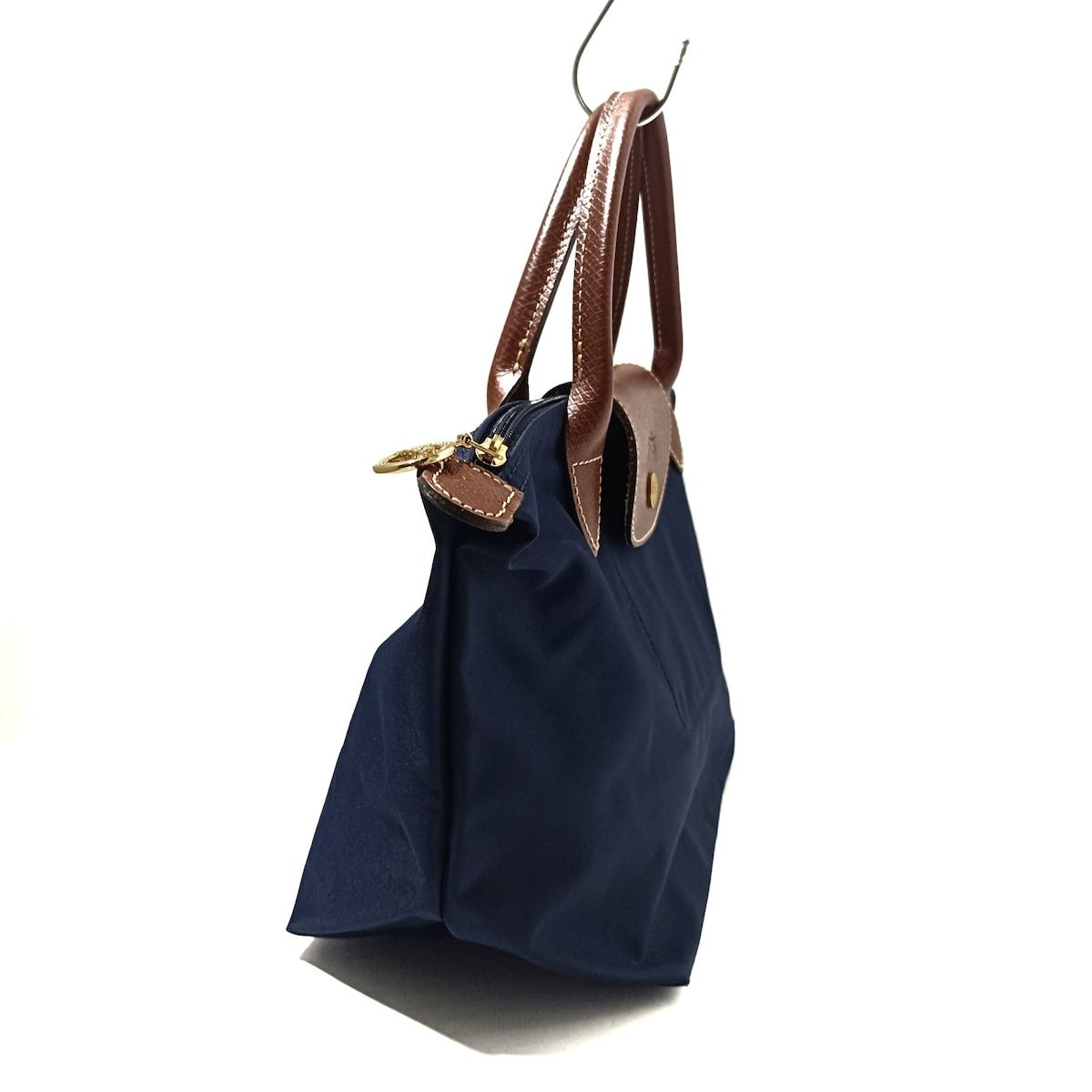 美品】LONGCHAMP ロンシャン プリアージュ トートバッグ ネイビー M 